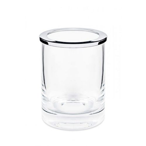 Boîte de rangement en verre - BRASS CHROME PLATED - Klomfar GmbH - pour salle de bain