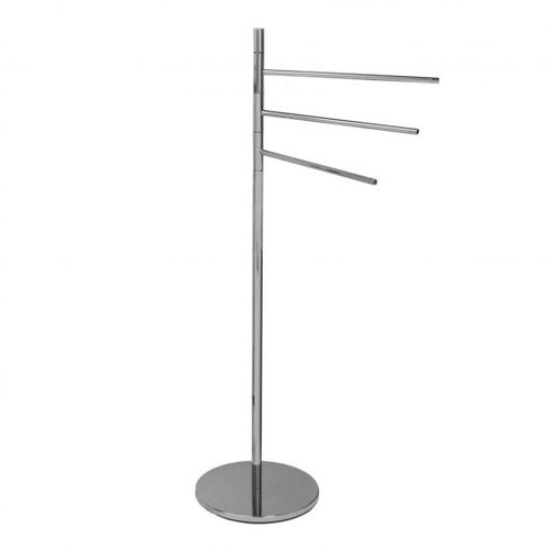 Porte-serviettes 3 barres - Klomfar GmbH - sur pied / en laiton chromé