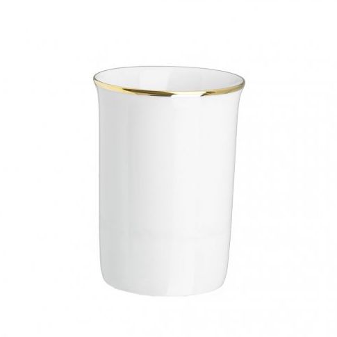 Porte-brosse à dents professionnel - PORCELAIN WITH GOLD RIM - Klomfar GmbH