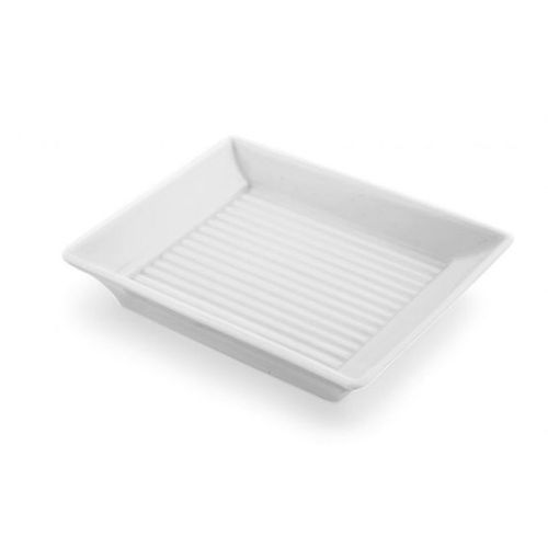 Porte-savon en porcelaine - RECTANGLE: WHITE - Klomfar GmbH