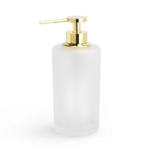 Distributeur de savon professionnel - SATIN - Klomfar GmbH - résidentiel / à poser / en laiton plaqué or