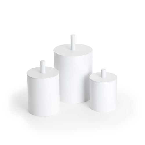 Boîte de rangement en métal - METALL-DOSE ROUND UP - Klomfar GmbH - avec couvercle / pour salle de bain