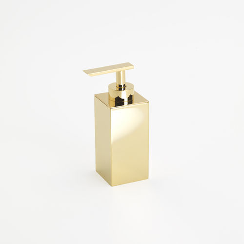 Distributeur de savon professionnel - BIG SPENDER JUNIOR: GOLD - Klomfar GmbH - résidentiel / à poser / en laiton plaqué or
