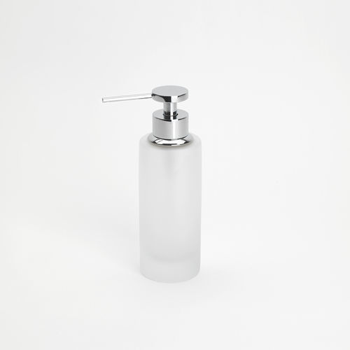 Distributeur de savon pour hôtel - SATIN MINI: CHROME - Klomfar GmbH - pour établissement public / résidentiel / à poser