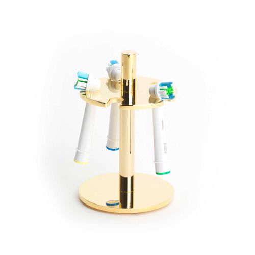 Porte-brosse à dents professionnel - ELECTRIC AVENUE: GOLD - Klomfar GmbH - pour espace public