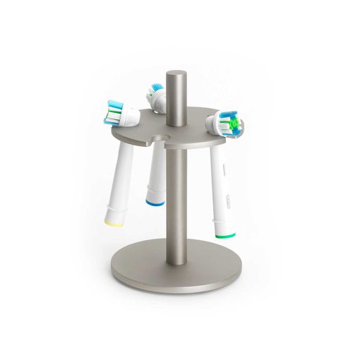 Porte-brosse à dents professionnel - ELECTRIC AVENUE: NICKEL - Klomfar GmbH - pour espace public