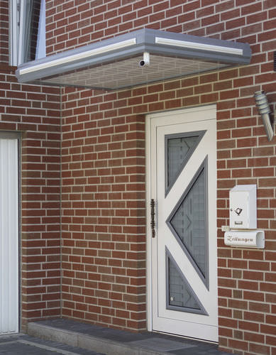 Auvent d'entrée - KV 360 - Kompo Therm - en aluminium / en verre / plat