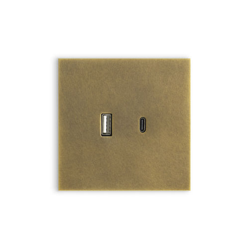 Prise USB - FACET  - Atelier Luxus - double / murale / encastrable