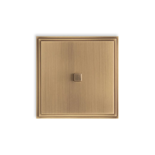 Interrupteur bouton poussoir - TIARA - SQUARE  - Atelier Luxus - encastré / quintuple / en laiton