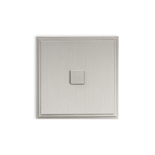 Interrupteur bouton poussoir - TIARA - LARGE SQUARE  - Atelier Luxus - encastré / en laiton / contemporain