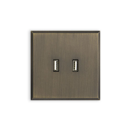 Prise USB - REGENT  - Atelier Luxus - double / murale / encastrable