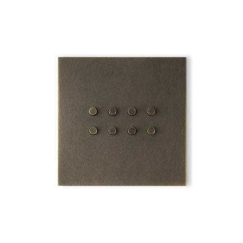 Interrupteur bouton poussoir - DoT FACEPLATE - Atelier Luxus - encastré / en laiton / en inox