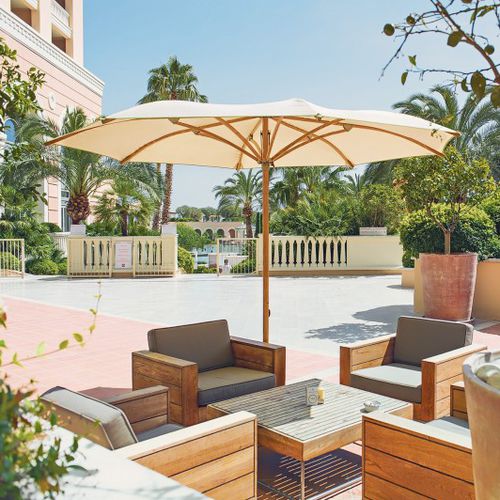 Parasol rond - BAY - Poggesi - en tissu / en métal / professionnel