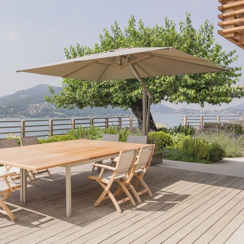 Parasol déporté - ONE - Poggesi - en tissu / en métal / professionnel