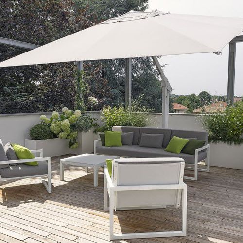 Parasol carré - BABY KING - Poggesi - déporté / en tissu / en métal