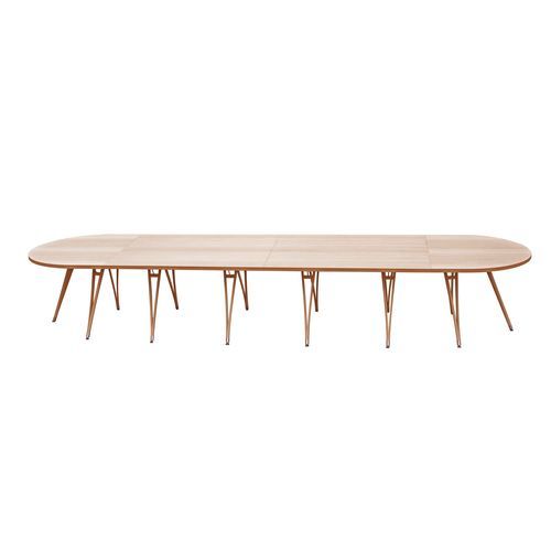 Table à manger modulable - ILOK - Quiso - contemporaine / en chêne / avec piètement en chêne