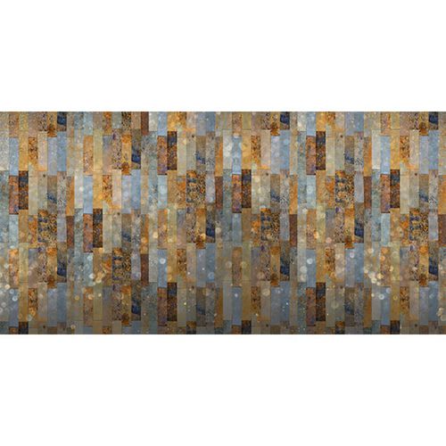 Papier peint vintage - KOROSIF - Neodko - en textile non-tissé / motif faïence / aspect métal
