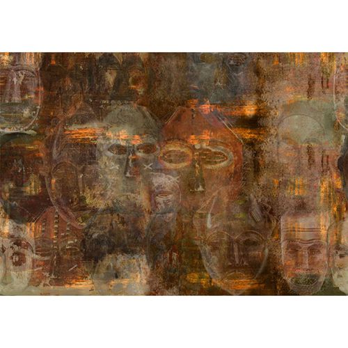 Papier peint ethnique - MASK - Neodko - en textile non-tissé / tableau de maître / à motif arabesque