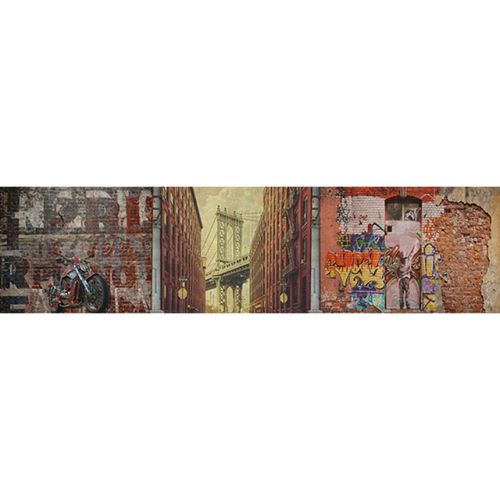 Papier peint contemporain - WALLBRIDGE - Neodko - en textile non-tissé / motif urbain / à effet dimensionnel