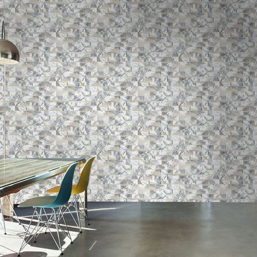 Papier peint contemporain - MINERAL 1390B - Neodko - en textile non-tissé / en vinyle / panoramique