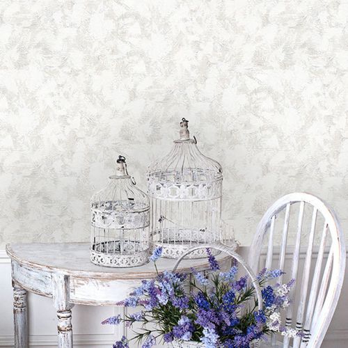 Papier peint vintage - NATUREL NORDIQUE 3355A - Neodko - en vinyle / à motif / aspect tissu