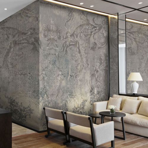 Papier peint vintage - BAROCK - Neodko - en textile non-tissé / en vinyle / à motif nature
