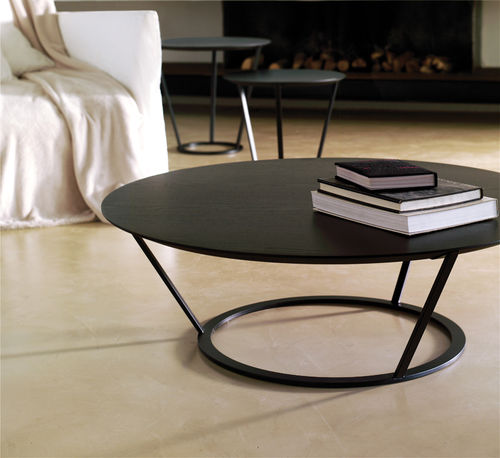 Table basse vintage - ROLE  - Indesign Living - en bois / ronde / résidentielle