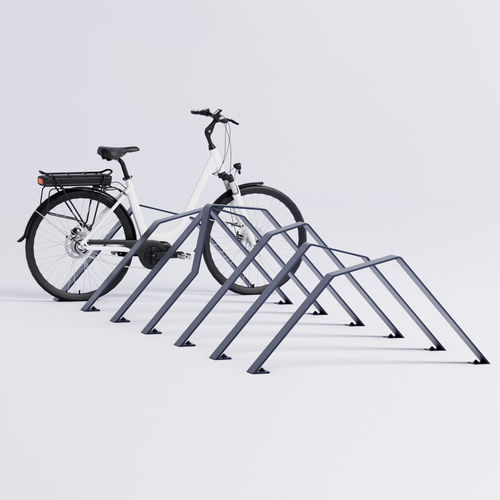 Appui-vélo au sol - Tumulus - Objets Publics - double / en matériau recyclable / pour espace public