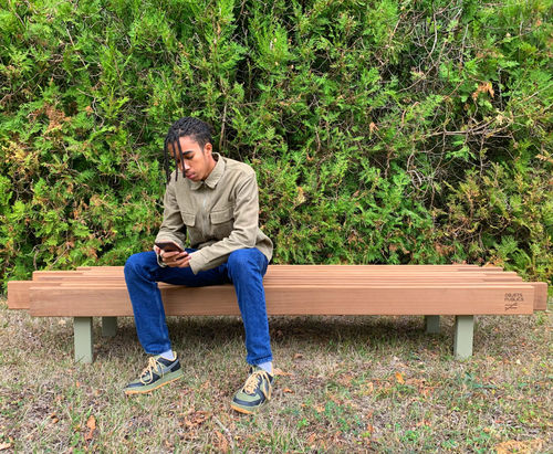 Banc public 4 places - Bocage - Objets Publics - contemporain / en bois massif / en douglas