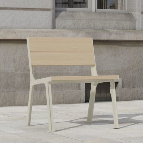 Chaise contemporaine - cité Bois - Objets Publics - d'extérieur / en bois massif / en douglas