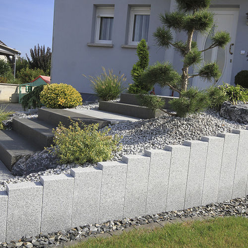 Palissade à lames - ALASKA  - Bauma-stone - de jardin / en pierre naturelle / contemporaine