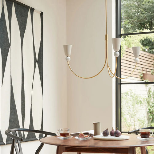 Lustre classique - GRAYSON  - Heathfield - en laiton / en marbre / 3 ampoules