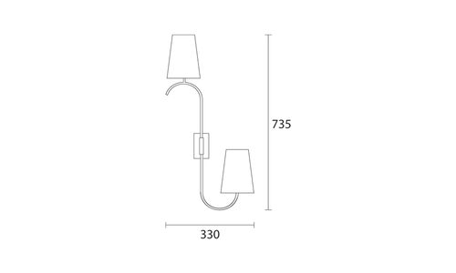 Applique murale classique - ORIA - Heathfield - d'intérieur / en PVC