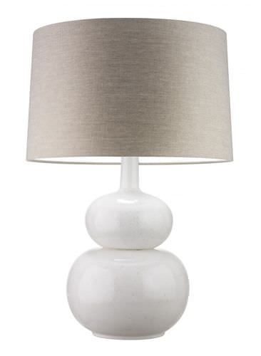 Lampe de table - PERLE - Heathfield - en verre / en lin / classique