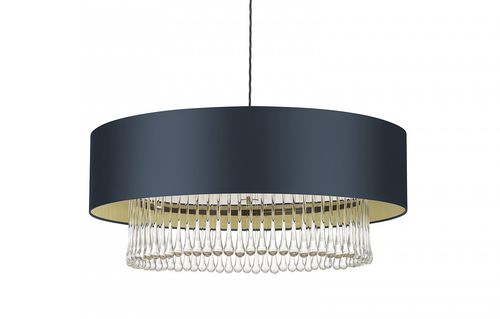 Suspension - ROEHAMPTON 24″ - Heathfield - en cristal / en satin / classique