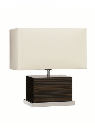 Lampe de bureau - BERGEN  - Heathfield - en bois / en tissu / classique