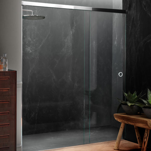Paroi de douche coulissante - HARMONY - Majesctic Showers - d'angle / en niche
