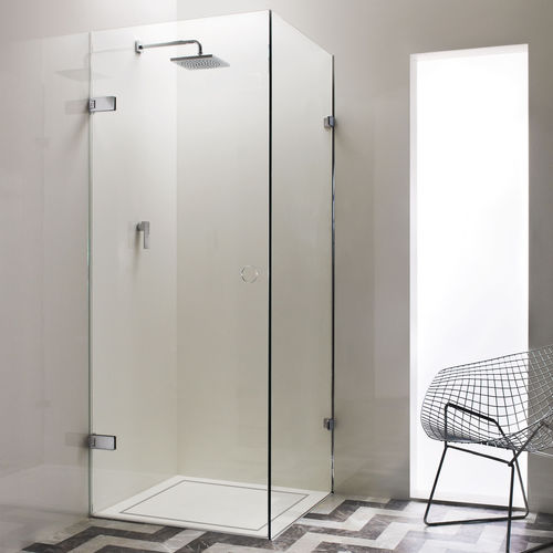 Paroi de douche battante - CADIZ - Majesctic Showers - d'angle / sans cadre