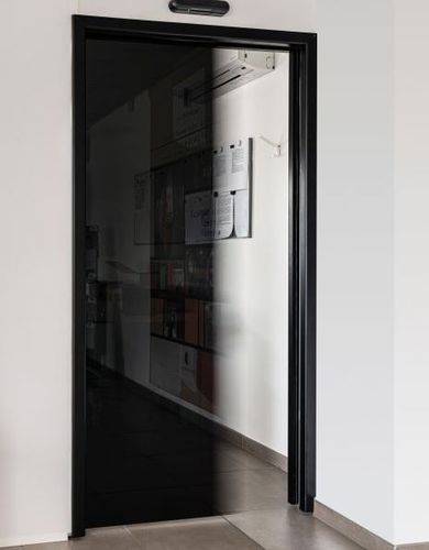 Porte d'intérieur - GALINO - SOFTICA - en aluminium / à galandage / contemporaine