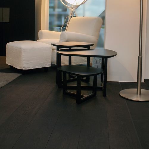 Parquet contrecollé - CARBONISED - lalegno - en chêne / pont de bateau / huilé