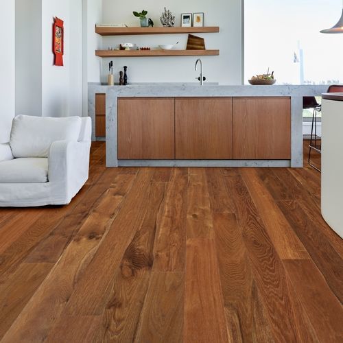 Parquet contrecollé - COGNAC  - lalegno - en chêne / pont de bateau / brossé