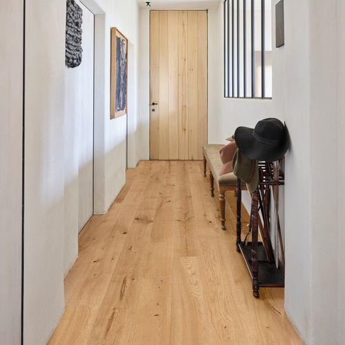 Parquet contrecollé - MERIGNAC - lalegno - en chêne / pont de bateau / brossé