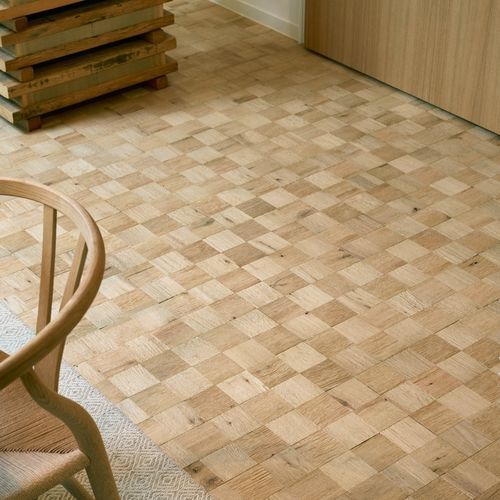 Parquet contrecollé - INVISIBLE - CONCEPTION - lalegno - en chêne / huilé / à coller