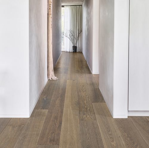 Parquet contrecollé - GRIS D'AQUITAINE - lalegno - en chêne / pont de bateau / huilé