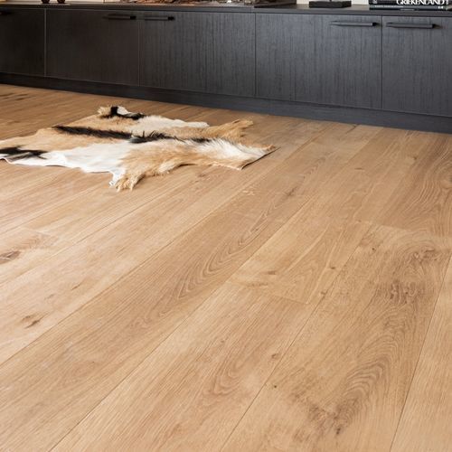 Parquet contrecollé - A15277 - lalegno - en chêne / pont de bateau / brossé