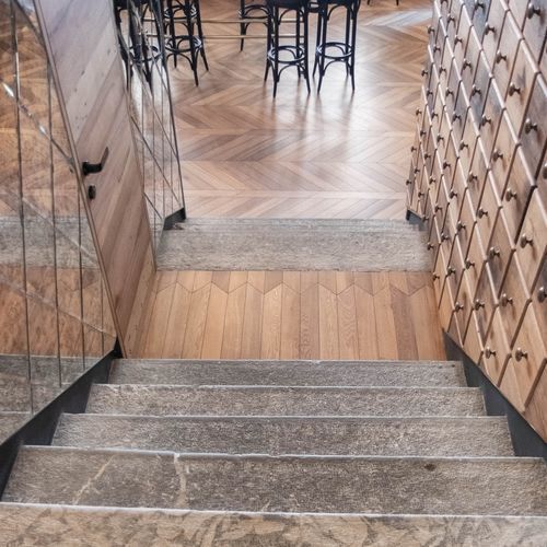 Parquet contrecollé - ATELIER - A15636 - lalegno - en chêne / point de Hongrie / lisse