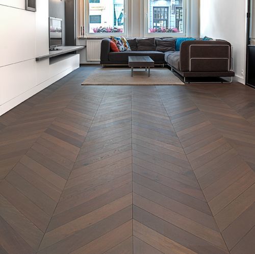 Parquet contrecollé - ATELIER - A15637 - lalegno - en chêne / point de Hongrie / lisse