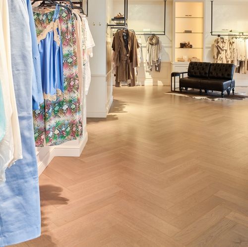 Parquet contrecollé - ATELIER - A14648 - lalegno - en chêne / à batons rompus / lisse