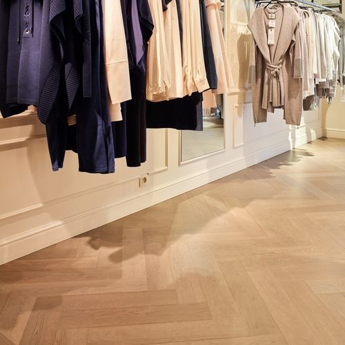 Parquet contrecollé - ATELIER - A14699 - lalegno - en chêne / à batons rompus / lisse