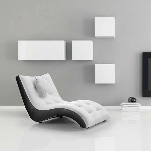 Chaise longue contemporaine - ALABAMA - Very Sofa - en tissu / en cuir / blanche